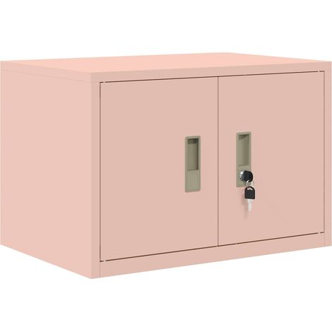 Armadio Rosa 60 x 40 x 40 cm Acciaio vidaXL