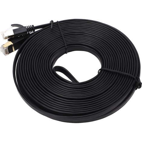 Câble Réseau CAT7 10 Gbit/s Haute Vitesse 10 Mètres Connectique Informatique pour Transmission de Données (1/5)