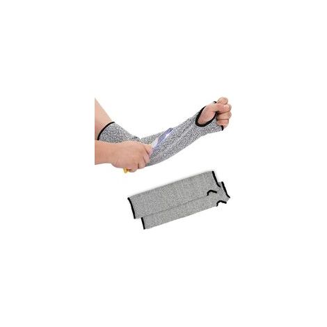 Manches en Tricot Résistant Aux Coupures, Protection de Niveau 5 Anti-Coupure Gants de Jardinage Travail Outil de Protection de sécurité Empêcher les éraflures Rayures Peau Irritations UV (1 Paire)