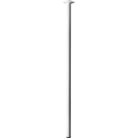 Hettich Tischbein Chipo RO rund Ø 30 mm Stahl 90 cm (H) weiss Tisch Tischfuß