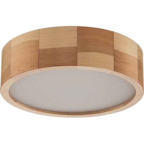 Plafonnier à intensité variable 'Kerio' en bois pour salon & salle à manger