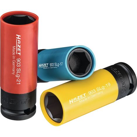 Hazet 903SPC juego de 3 vasos para impacto de colores (1/2)