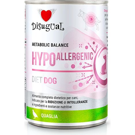 Disugual Cane Dieta Hypoallergenic 400gr Quaglia