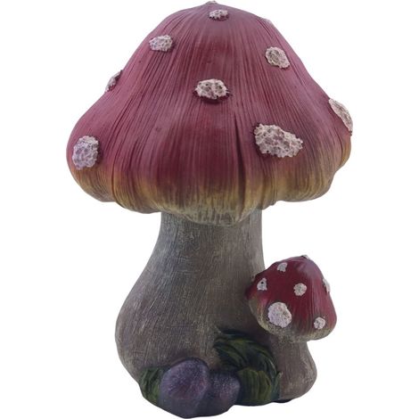 Figur Fliegenpilz mittel Polyresin 22 x 16 x 15 cm rot Dekofigur