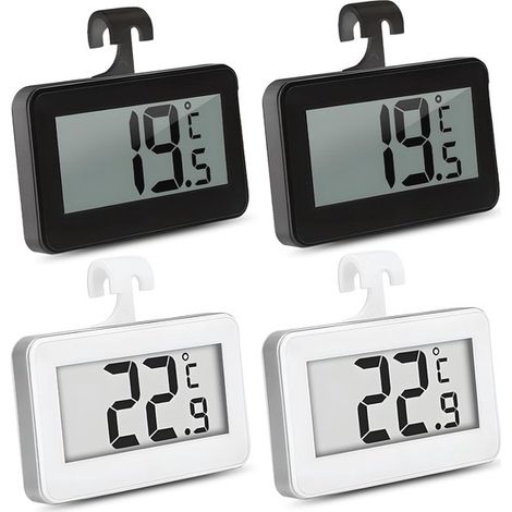 Termómetro digital para refrigerador: 4 termómetros con pantalla LCD para cocina y congelador (1/5)