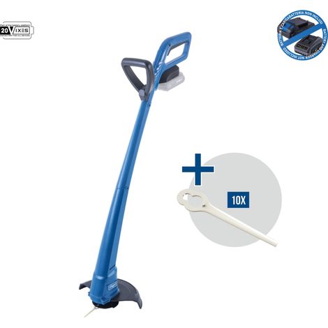 Akku Rasentrimmer 20V 10000rpm Schwenkbarer Kopf Scheppach c-lt420-x (1/5)