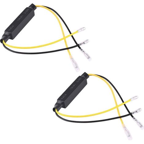 Keenso Lot de 2 résistances de charge 21 W pour clignotants LED de moto, accessoires de correction d'erreur (1/5)