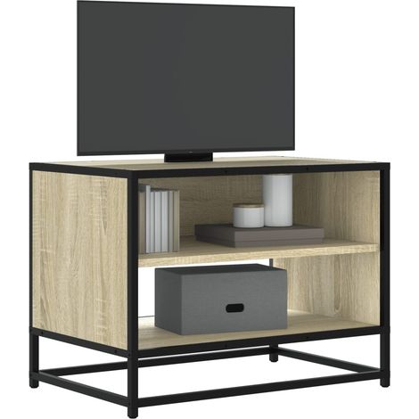 TV-Schrank Sonoma-Eiche 61x40x46 cm Holzwerkstoff und Metall