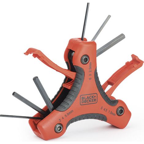Jeu De 9 Clés Hexagonales Mm Bdht0-71628 Black+Decker. (1/2)