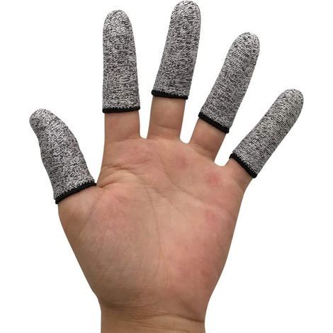 Schnittschutz, verlängert die Lebensdauer der Handschuhe, geeignet zum Kochen, Arbeiten, Modellieren, rutschfest (grau) (1/5)
