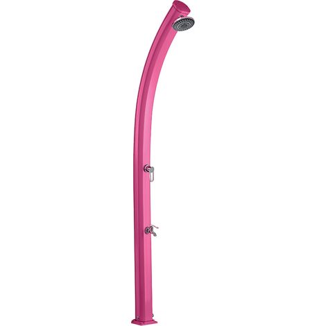Formidra – Douche solaire Jolly 25L – Réservoir 25L – Hauteur 233 cm – Installation simple – Résistante aux UV et intempéries – Rince-pieds intégré