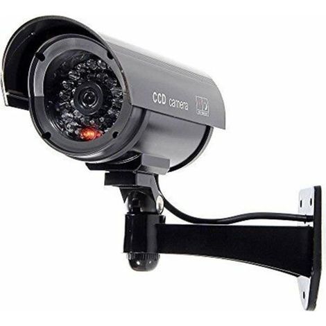 Vvikizy caméra de surveillance de sécurité Caméra factice CCTV Sécurité Surveillance Cam Simulation Rouge IR LED Simulation (1/4)
