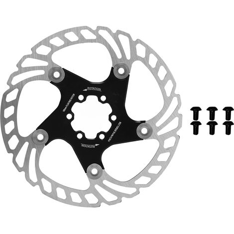 Disque de frein à flottement 180mm pour vélo de montagne et route, léger et performant avec 6 vis, dissipation thermique optimale. (1/5)