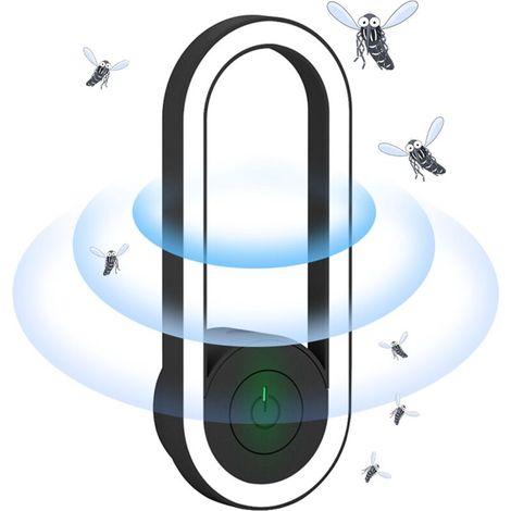 Ultrasonic Insect Repellent, Black Mosquito Repellent, Night Light, Summer Essential (1/4)