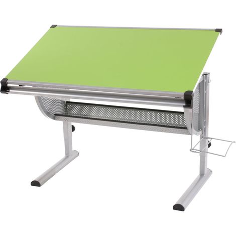 [NON UTILIZZATO] Scrivania banco scuola con sottobanco Oxford multiregolabile disegno 68x118x62-92cm verde