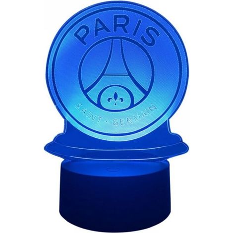 Veilleuse LED FC Paris Saint Germain Football Club 3D Illusion Enfants Enfants Ligue 1 Logo de Football PSG Night Lamp Lampe de Table @ 1 (1/5)