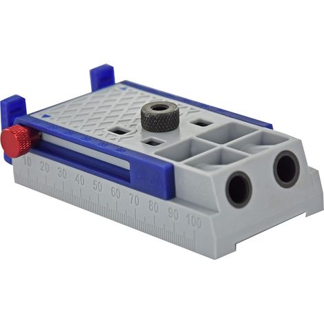 Tivoly • Kit di montaggio invisibile da 68 pezzi, con guida angolare da 15°, punta a gradino Ø9,5x200 mm, punta per vite Pz2 LG 150 mm, 30 tasselli, 30 viti per legno (1/3)
