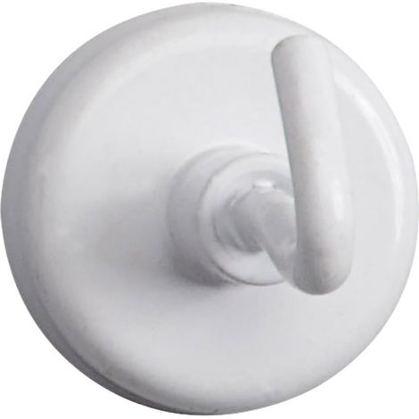 Maul Magnet (Ø x H) 25 mm x 36 mm rund, mit Haken Weiß 5 St. 6157802 (1/2)