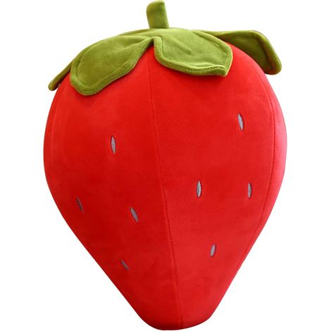 Erdbeerkissen, weiche Früchte und Plüsch-Erdbeeren (1/5)