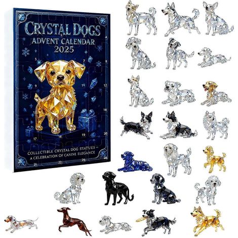 Niedlicher Hunde-Adventskalender für 24 Tage – Überraschungen, Sammlerstücke, Partydeko (1/5)