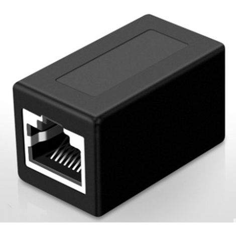 Connecteur RJ45 Gigabit, Rallonge de Câble Ethernet Coupleur RJ45 pour Connexion Réseau, Transfert sans Perte de 100 Mètres, Plug and Play (1/5)