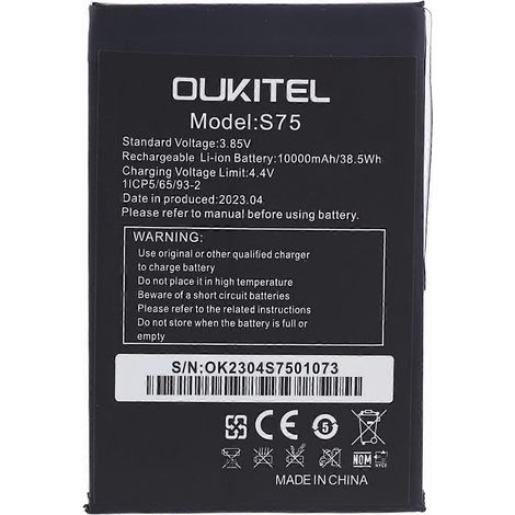 Compatibile con il gruppo batteria ricaricabile ai polimeri di litio Oukitel WP6 da 3,85 V 10000 mAh (codice: S75) (1/5)