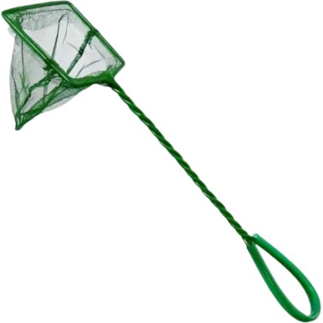 1 Épuisette Aquarium, Maille Ultra-Fine 8 Cm, Manche Ergonomique 25 Cm, Pour Poissons Et Crevettes
