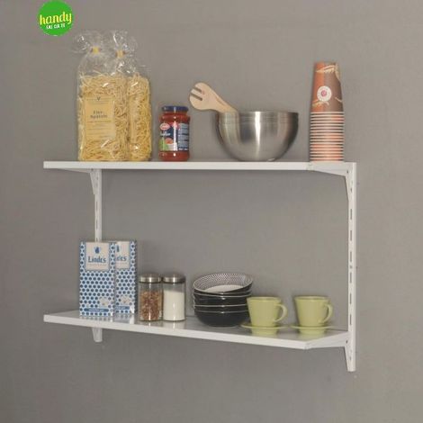 Set scaffalatura Alfer Alluminium Bianco