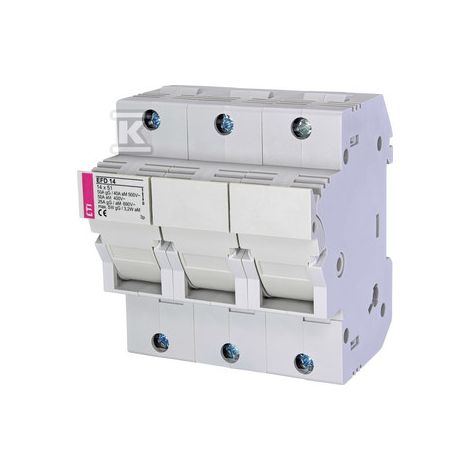 Interruptor fusible EFD 14 de 3 polos.
