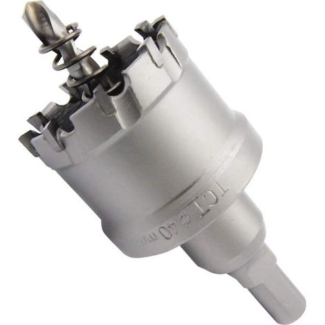 Scie-cloche industrielle bimétallique au carbure Scie-cloche en acier inoxydable de 1-9/16 po (40 mm) (1/5)