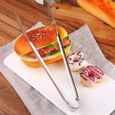 Pince Alimentaire - Acier Inoxydable - Trou Allongé 7 Pouces - Pour Barbecue Grillade Boulangerie Pâtisserie - 1 Pièce (1/5)