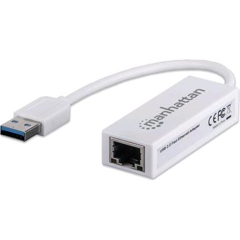 Manhattan Adattatore USB 2.0 con porta Ethernet LAN 100Mbps