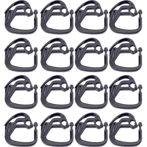 Abrazaderas para invernadero, clips de montaje, 100 piezas, Clips de fijación para invernadero, Abrazaderas para plantas de invernadero, Negro (1/5)