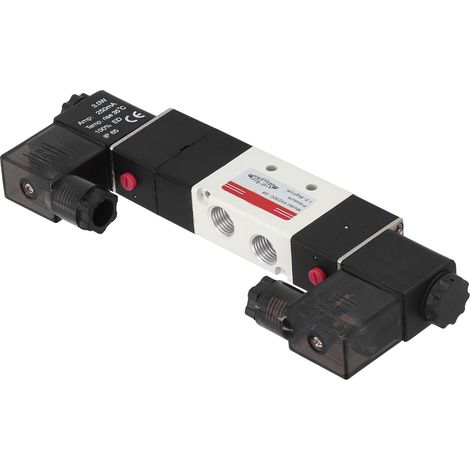 Électrovanne pneumatique 5/3 voies stable robuste compacte anticorrosion DC24V (1/5)