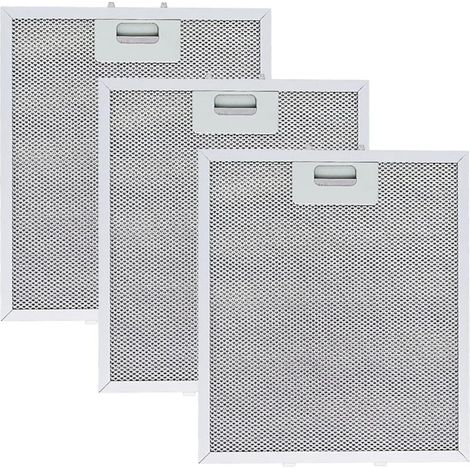 3 pièces Filtre à Graisse Métallique pour Hotte Aspirante 305 x 267mm ,filtres pour hotte aspirante de cuisine,Filtre en Maille Accessoire Hotte Aspirante pour Hottes de Cuisine (1/5)