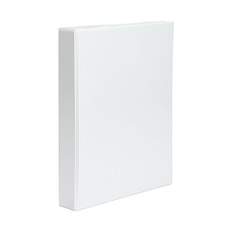 Pardo cartella canguro a4 2 anelli 65mm - dorso e copertina custodia - colore bianco -
