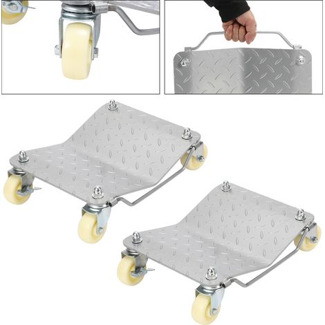 Jopassy 2Set veicolo movimentazione carrello trasporto aiuto manovra carico 500kg auto garage Jack (1/5)
