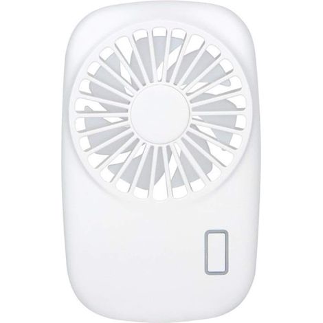 Mini ventilateur portable rechargeable par USB pour le bureau, la maison (blanc) (1/5)