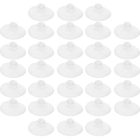 300pièces Ventouses Transparentes pour Verre et Table Lot de Petites Ventouses Antidérapantes Réutilisables pour Fenêtre et Douche