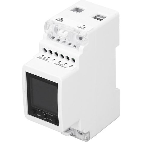 Compteur d'énergie intelligent WiFi monophasé pour la surveillance de la consommation électrique, compteur numérique sur rail DIN AC85‒265V (1/5)