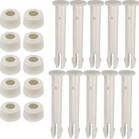 - Set da 10 perni di collegamento in plastica per piscina - Perni di ricambio per piscina - Installazione semplice - 6 cm - Adatto per piscine con struttura - ... (1/5)