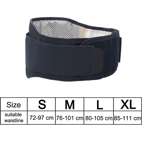 Ceinture Lombaire Magnétique en Tourmaline Auto-Chauffante, Soutien Dorsal Réglable, Bande de Massage pour la Taille, Thérapie par Aimants, Soins de Santé (1/5)