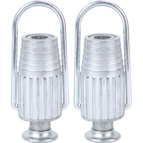 Lot de 2 tendeurs de corde à linge en aluminium (1/5)