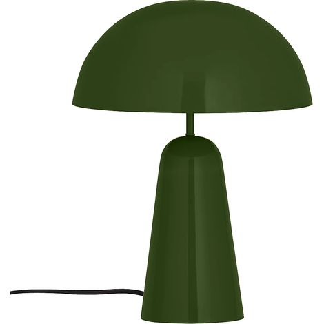 Lampada da tavolo a fungo in metallo - Ø 39 x H. 52 cm - Kaki brillante - LARKIN (1/5)