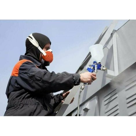 Pistolet pulvérisateur HVLP 1.0mm 120ml pistolet pulvérisateur de peinture avec réservoir aérographe Kit aérographe (1/4)