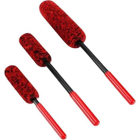Brosse de nettoyage pour jantes auto, kit de lavage avec brosse de détail, outil d'entretien pour roues, pinceau polyvalent pour voiture (1/5)