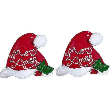 Lot de 2 aimants de réfrigérateur de Noël - Adorables décorations de Noël (1/5)