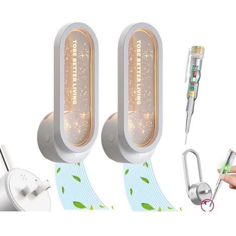 Pack de 2 purificateurs d'air enfichables, ioniseurs d'air, (1/3)