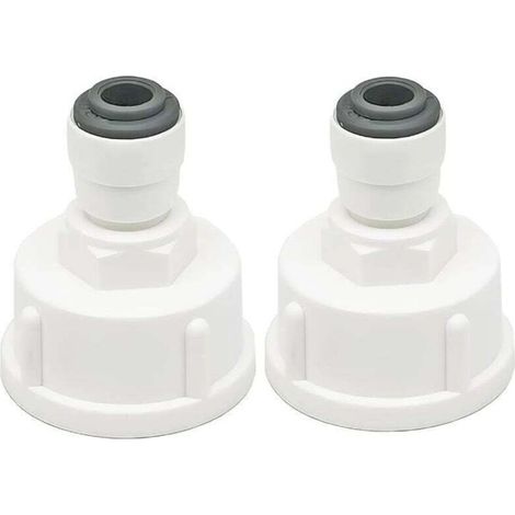 Bardusch-Connecteur de conduite d'eau pour réfrigérateur, 2 pièces, connecteur rapide 1/4" converti en connecteur femelle 3/4", double joint, connecteur rapide pour filtre à eau (1/5)
