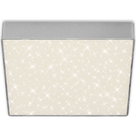 LED Aufbauleuchte Sternenhimmel rahmenlos 4000K 16W silber Metall Briloner